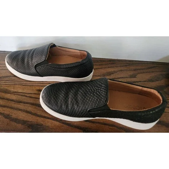 VIONIC Splendid Snake Slip-On Women's Comfort Sneaker-Black - Size 7 - Picture 8 of 15